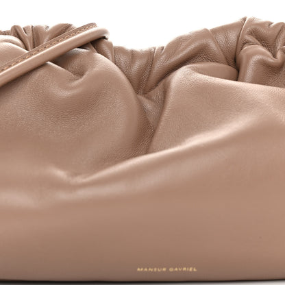 Mansur Gavriel Lambskin Cloud Mini Clutch Biscotto 7 of 9