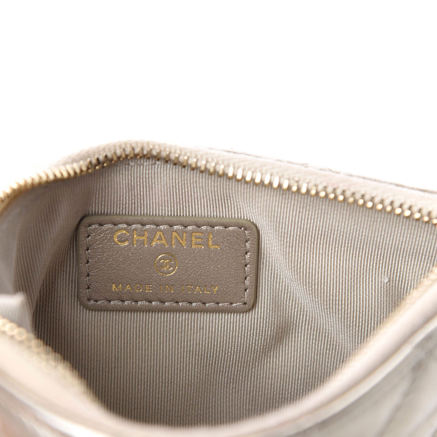 Chanel Metallic Aged Calfskin Quilted Small Reissue Cosmetic Case Gold 6 of 8