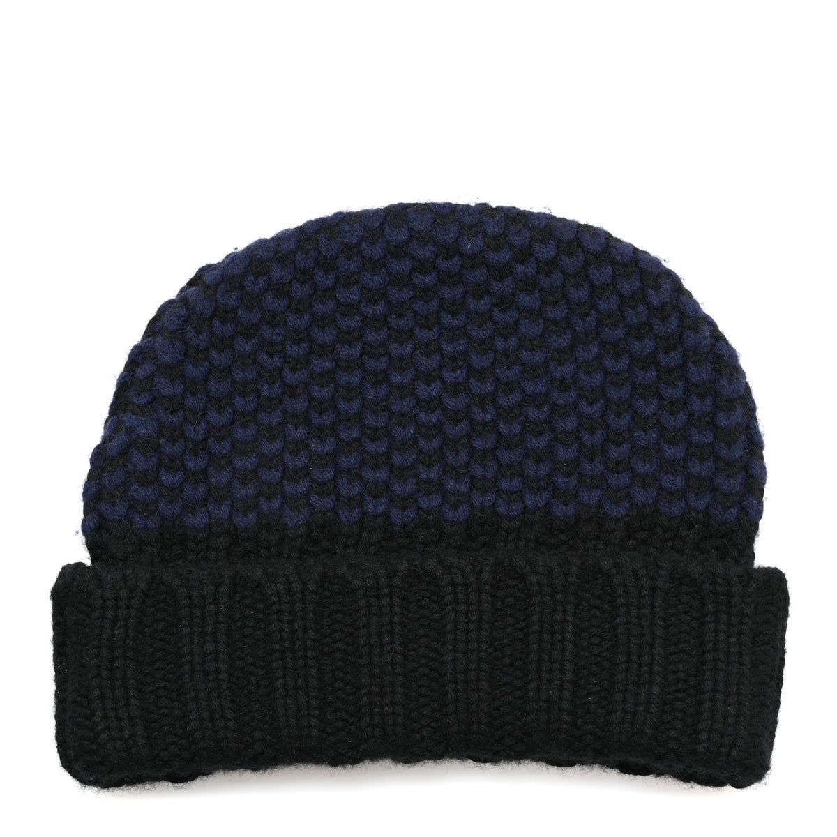 Chanel Cashmere CC Shooting Star Beanie Hat Navy Black 3 of 6