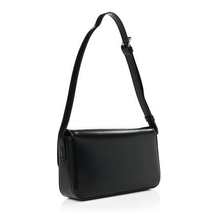 Celine Shiny Calfskin Triomphe Shoulder Bag Black 3 of 9