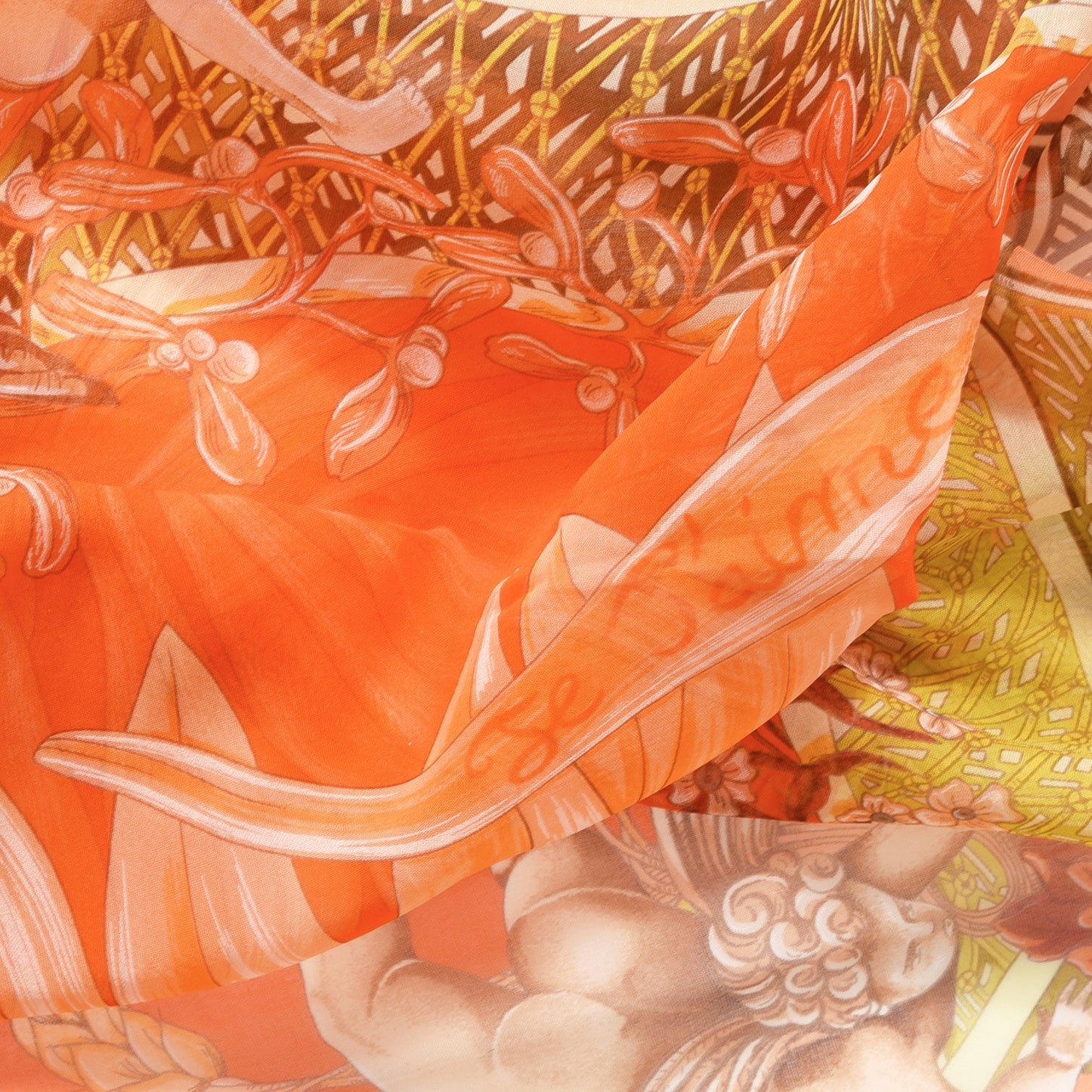 Silk Mousseline Amours Scarf 90