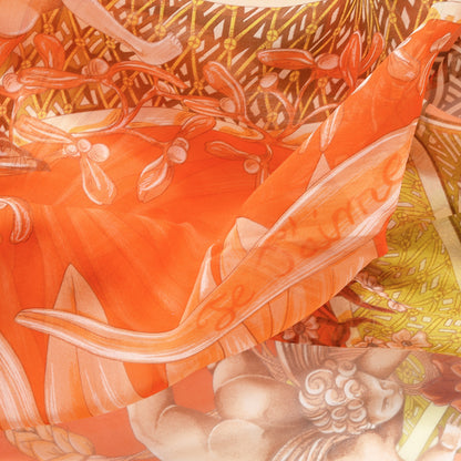 Hermes Silk Mousseline Amours Scarf 90 7 of 8