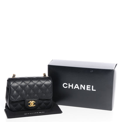 Chanel Caviar Quilted Mini Square Flap Bag Black 5 of 8