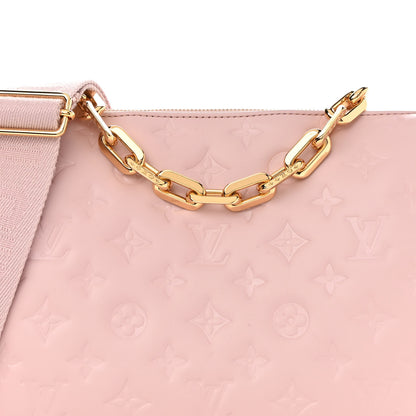 Louis Vuitton Lambskin Embossed Monogram Coussin PM Rose 7 of 8
