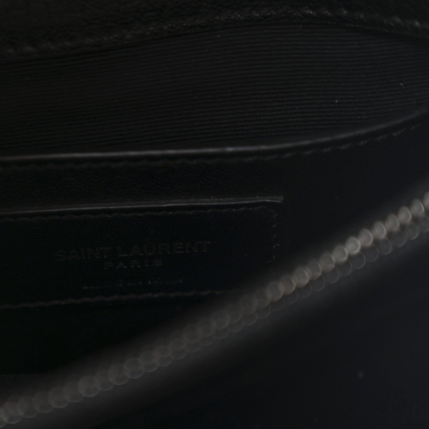 Saint Laurent Sheepskin Matelasse Chevron Monogram Medium College Bag Black 6 of 10
