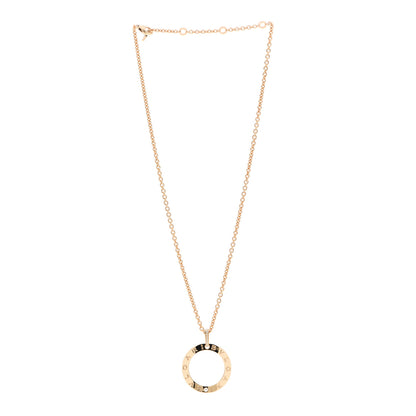 Bulgari 18K Yellow Gold Diamond BVLGARI BVLGARI Circle Pendant Necklace 3 of 6