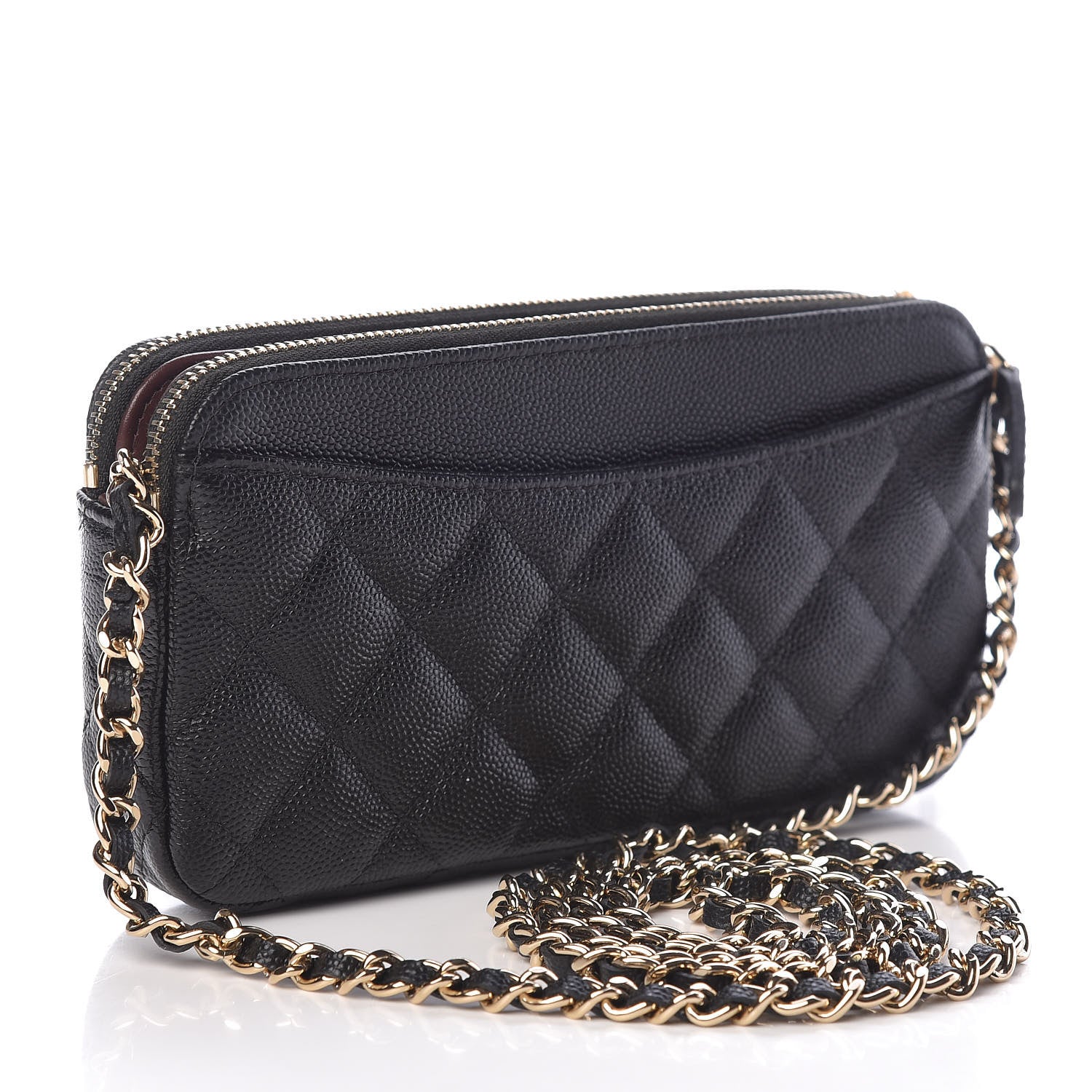 Chanel Caviar Quilted Small Clutch With Chain Black 4 of 14