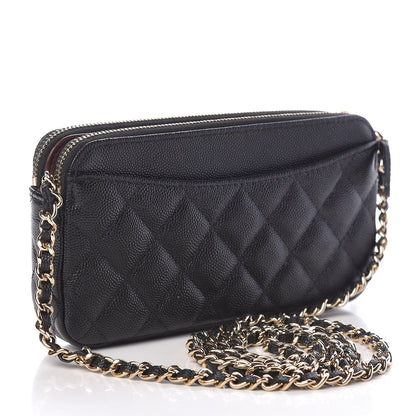 Chanel Caviar Quilted Small Clutch With Chain Black 4 of 14