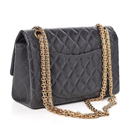 Chanel Aged Calfskin 2.55 Reissue 225 Flap Dark Grey 3 of 11