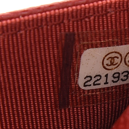 Chanel Caviar Quilted Wallet On Chain WOC Red 8 of 10