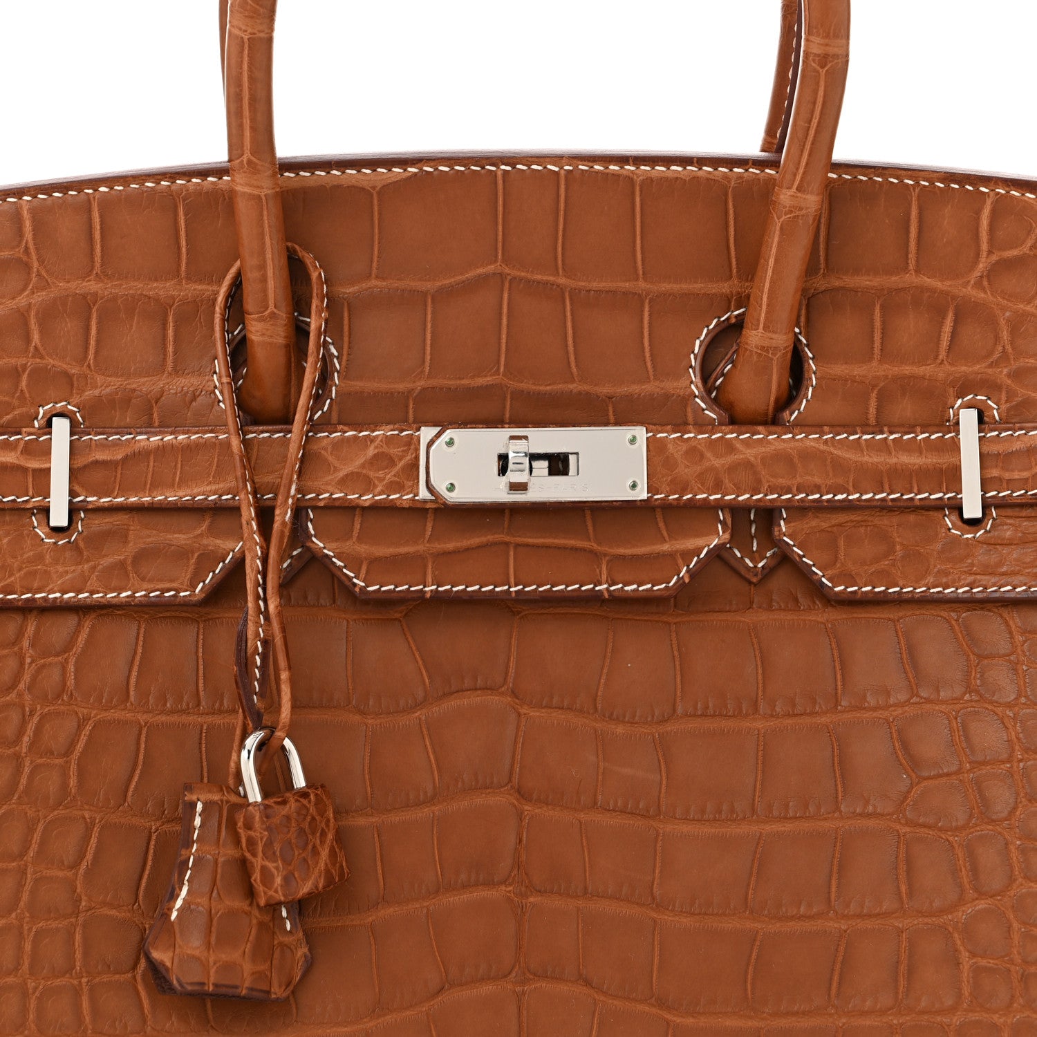 Hermes Matte Alligator Birkin 35 Fauve 8 of 11