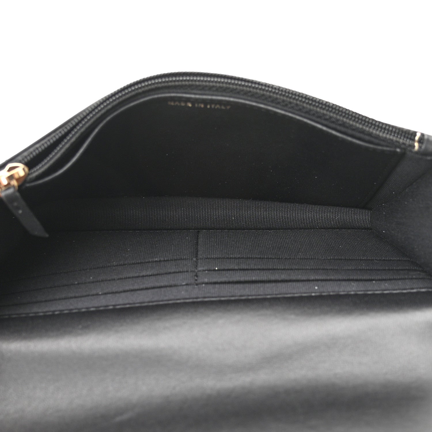 Chanel Lambskin Quilted Pearl Wallet On Chain WOC Black 5 of 11