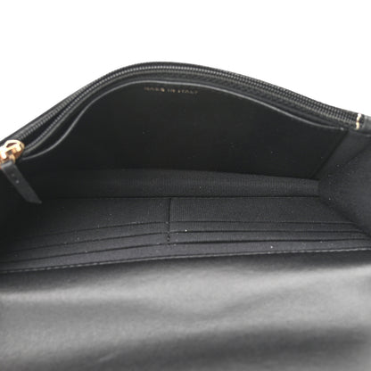 Chanel Lambskin Quilted Pearl Wallet On Chain WOC Black 5 of 11