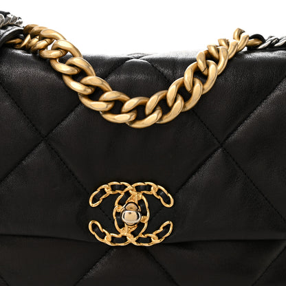 Chanel Lambskin Quilted Medium Chanel 19 Flap Black 8 of 11