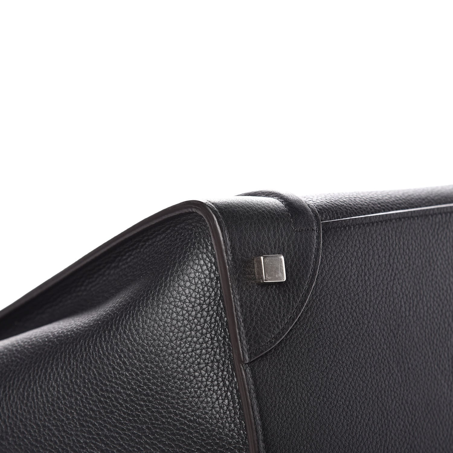 Celine Drummed Calfskin Mini Luggage Black 9 of 13
