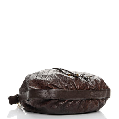 Gucci Guccissima Medium Interlocking Icon Shoulder Bag Dark Brown 4 of 10