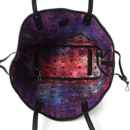 MCM Metallic Galaxy Visetos Medium Project Reversible Shopper Tote Black Multicolor 5 of 15