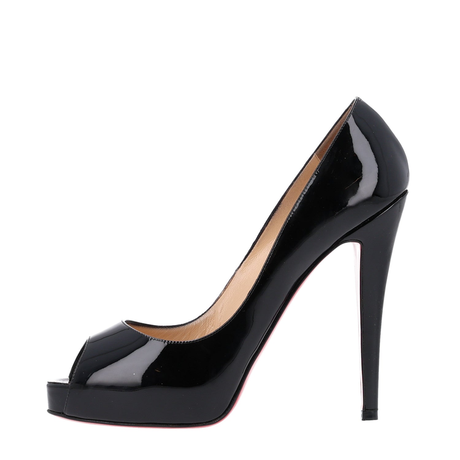 Christian Louboutin Patent Very Prive 120 Pumps 39 Black 1 of 10