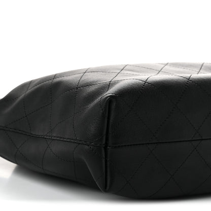 Chanel Calfskin Quilted Maxi Hobo Black 9 of 11