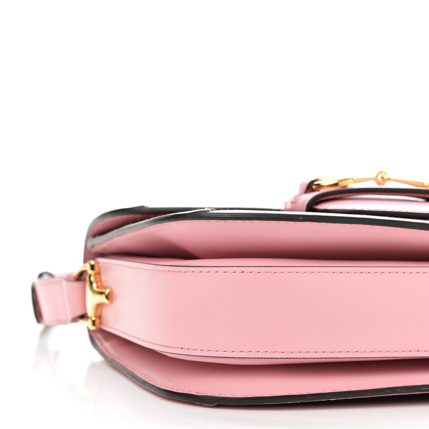 Gucci Azalea Calfskin Horsebit 1955 Shoulder Bag New Cherry Red Wild Rose 9 of 10