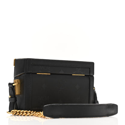 MCM Monogram Coated Canvas Berlin Mini Shoulder Bag Black 3 of 9