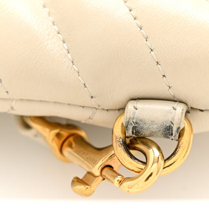 Saint Laurent Calfskin Matelasse Monogram Cassandre Tablet Pouch Crema Soft 10 of 10