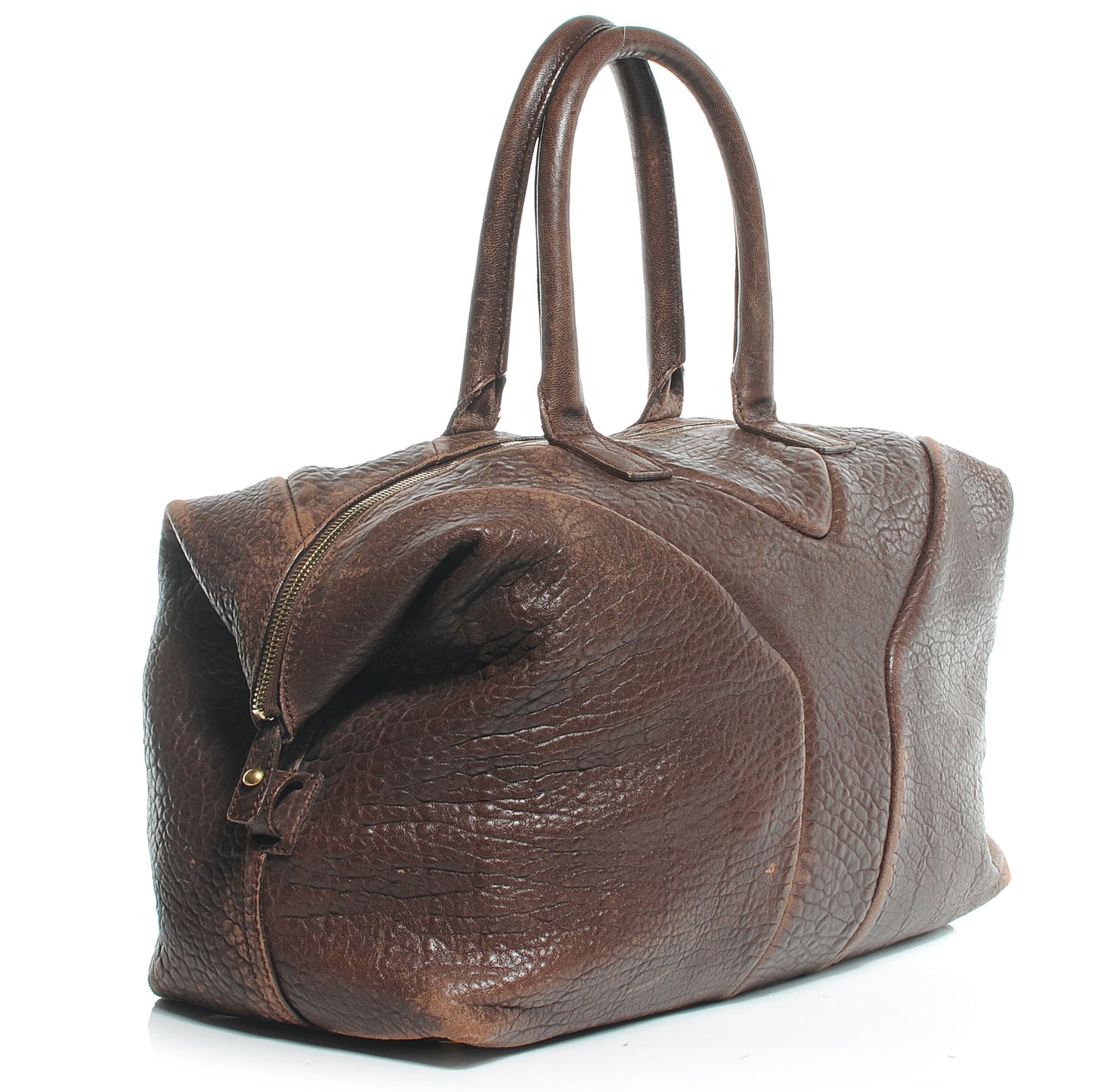 Pebbled Lambskin Medium Easy Sac Brown
