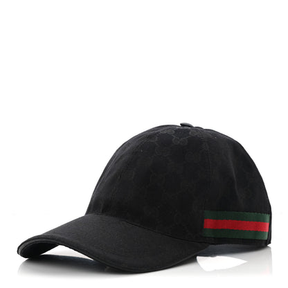 Gucci Monogram Web Baseball Hat XS Black 1 of 7