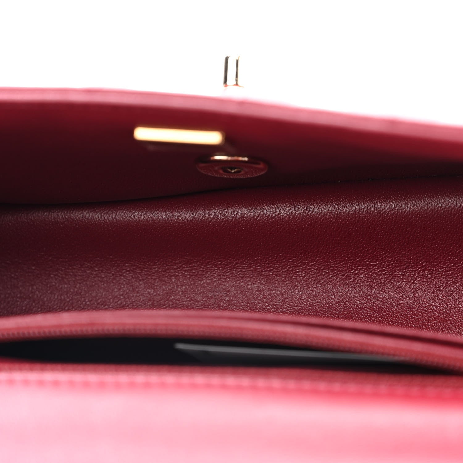 Chanel Lambskin Quilted Mini Rectangular Flap Burgundy 5 of 10