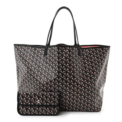 Goyard Goyardine Saint Louis Claire Voie GM Black Pink 3 of 11
