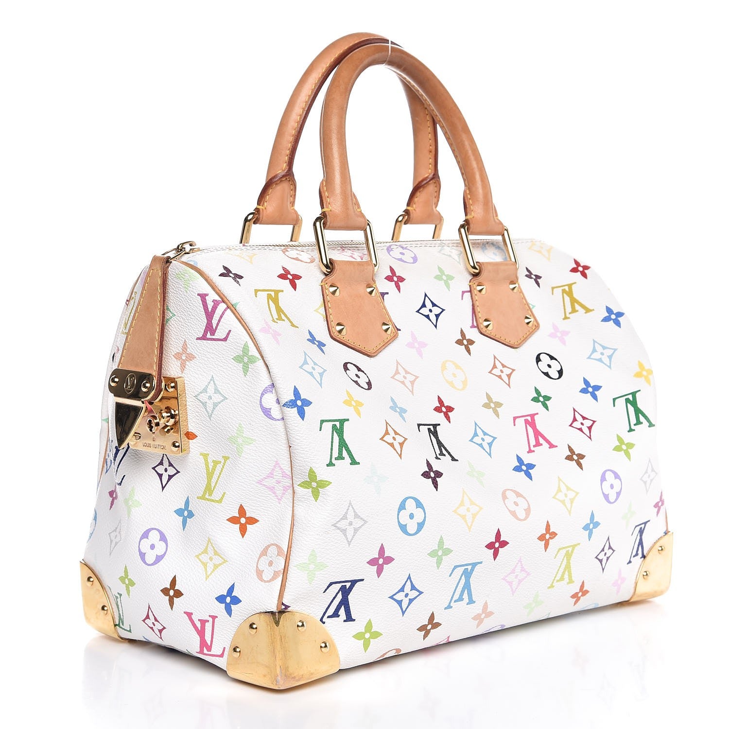 Louis Vuitton Monogram Multicolor Speedy 30 White 3 of 16