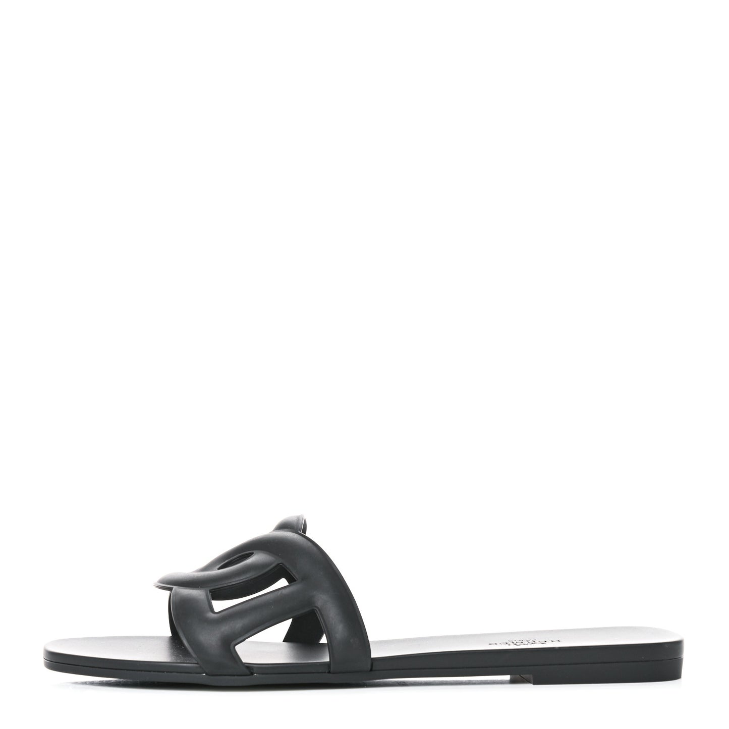 Rubber Aloha Sandals 40 Black