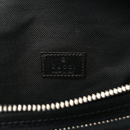 Gucci GG Supreme Monogram Textured Calfskin Retro Interlocking G Belt Bag Black 6 of 11