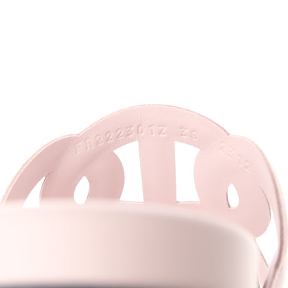 Hermes Suede Goatskin Extra Sandals 38 Rose Porcelain 8 of 9