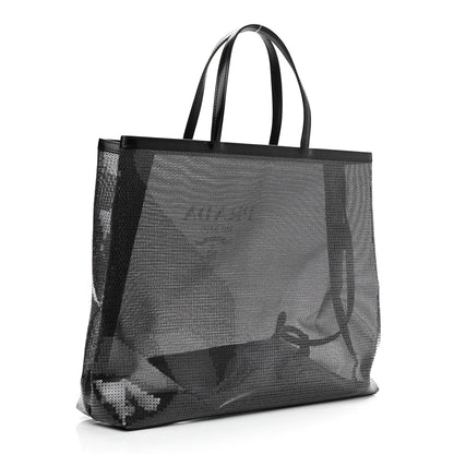 Prada Sequin Mesh Tote Bag Black 4 of 11