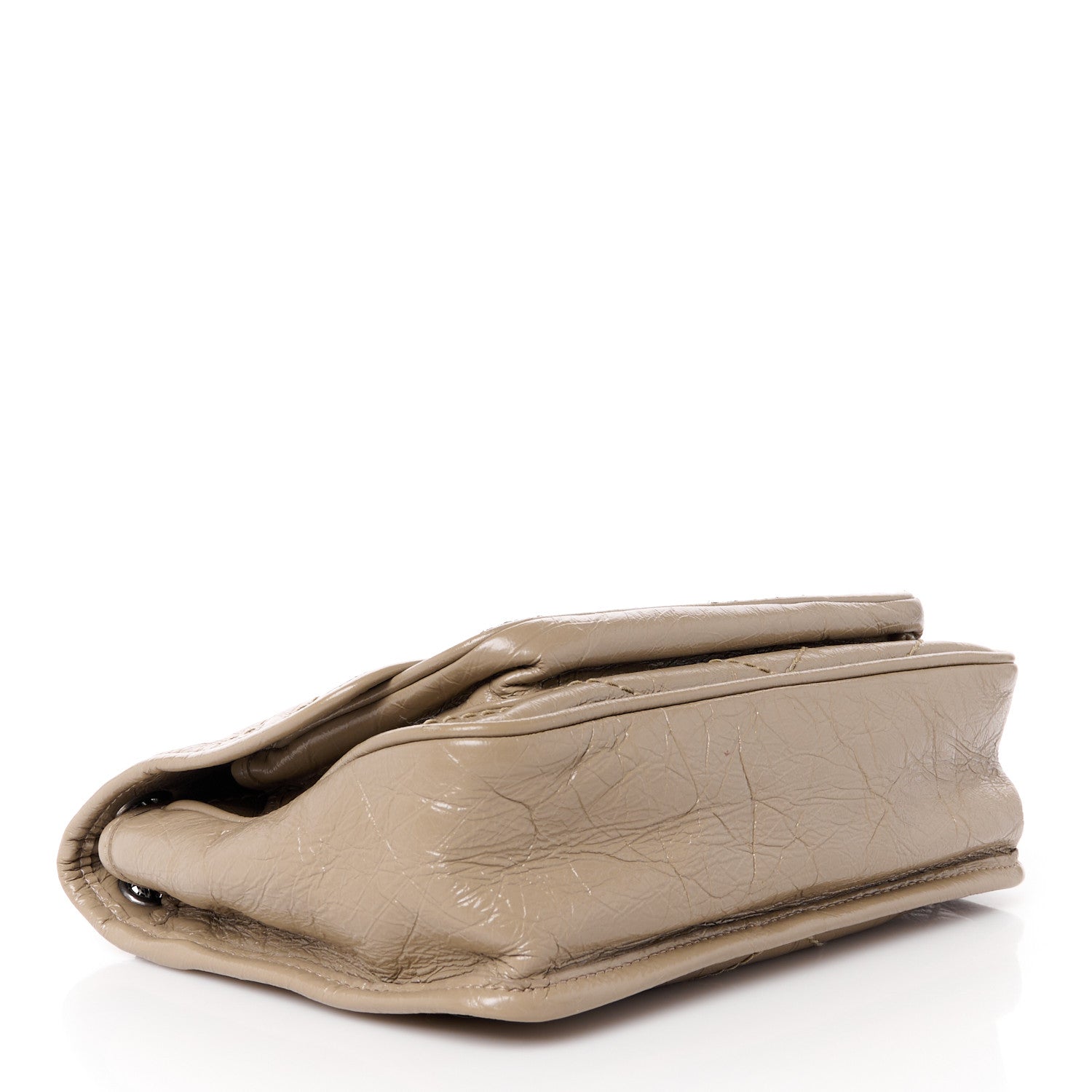 Saint Laurent Crinkled Calfskin Matelasse Monogram Baby Niki Chain Satchel Light Taupe 4 of 11