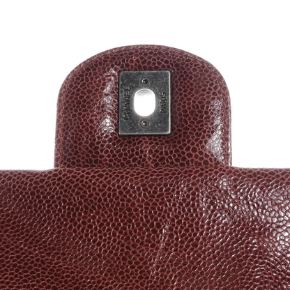 Chanel Caviar Quilted Medium Elastic Flap Bordeaux 5 of 8