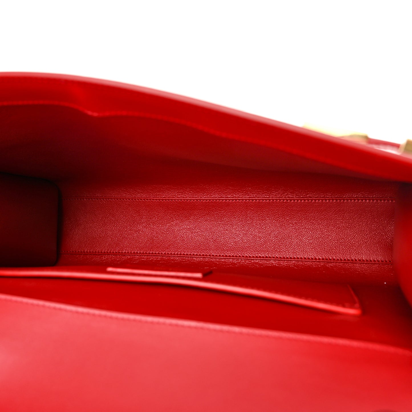 Smooth Calfskin Manhattan Shoulder Bag Rouge Eros