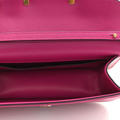 Valentino Garavani Calfskin Vlogo Small Loco Shoulder Bag Rose Violet 5 of 11