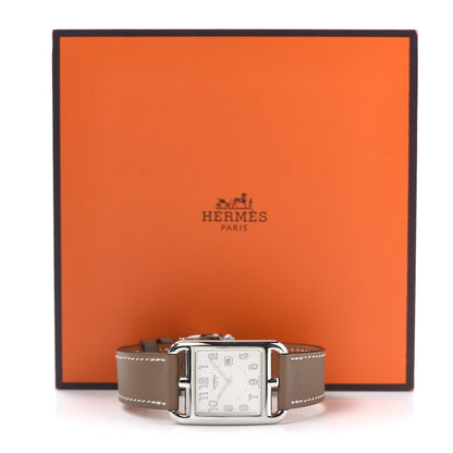 Hermes Stainless Steel Swift 29mm Cape Cod Quartz Watch Etoupe 5 of 5