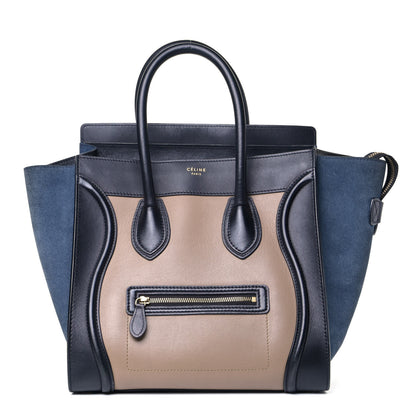 Celine Smooth Calfskin Suede Mini Tri-Color Luggage Beige 1 of 5