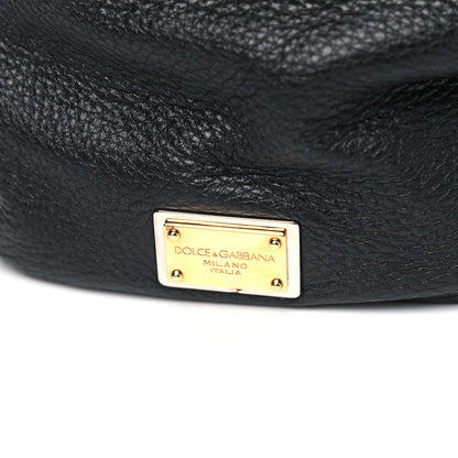 Dolce & Gabbana Grained Deerskin Large Miss Sicily Satchel Black 11 of 11
