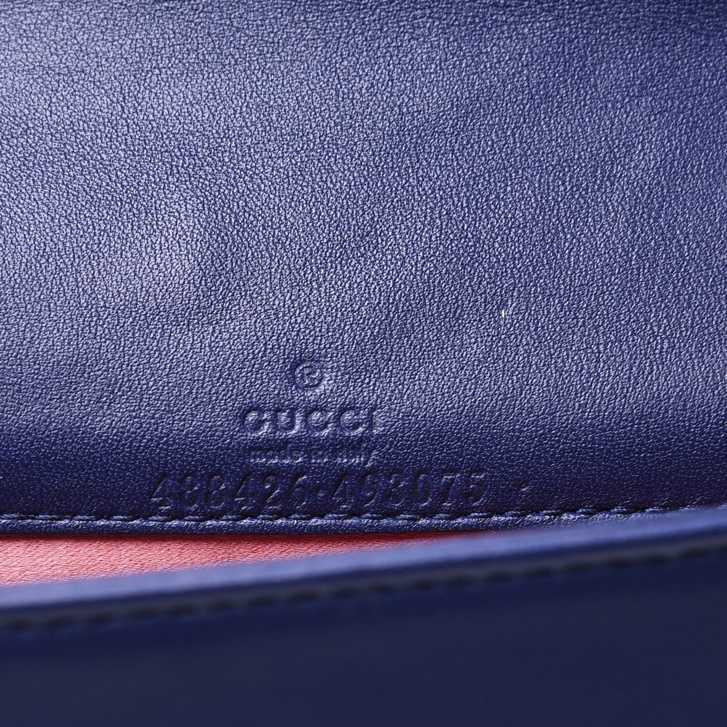 Gucci Velvet Matelasse GG Marmont Mini Bag Cobalt Blue 5 of 9