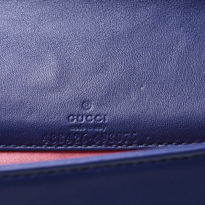 Gucci Velvet Matelasse GG Marmont Mini Bag Cobalt Blue 5 of 9