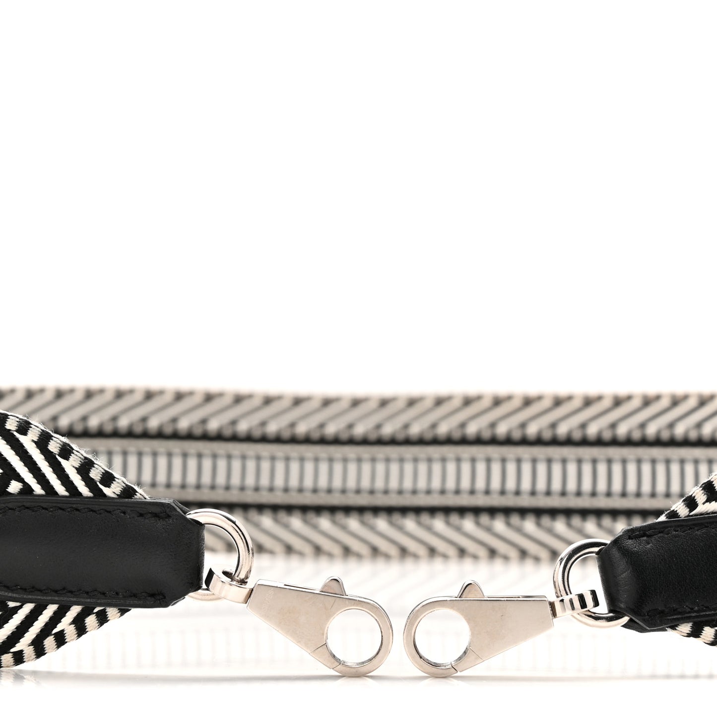 Toile Swift 50mm Sangle Cavale Shoulder Strap Black Ecru