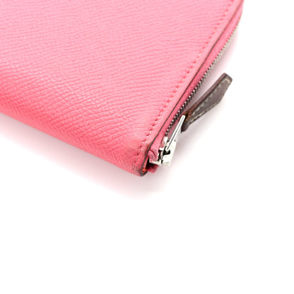 Hermes Epsom Silk'In Compact Wallet Rose Azalee 11 of 12