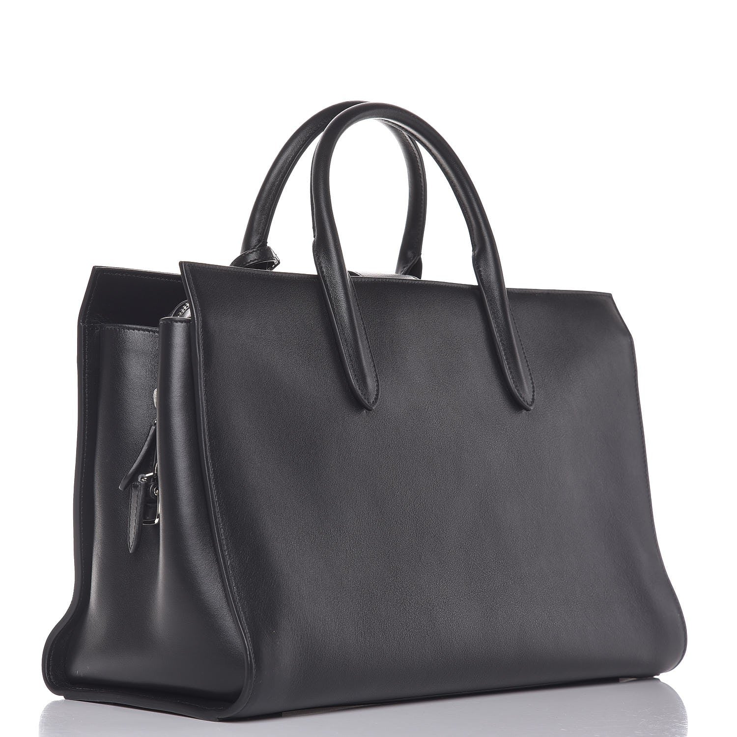 Saint Laurent Calfskin Large Jane Tote Bag Black 3 of 8