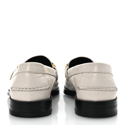 Gucci Goatskin Womens Logo 15mm Loafers 40.5 Mystic White 6 of 14