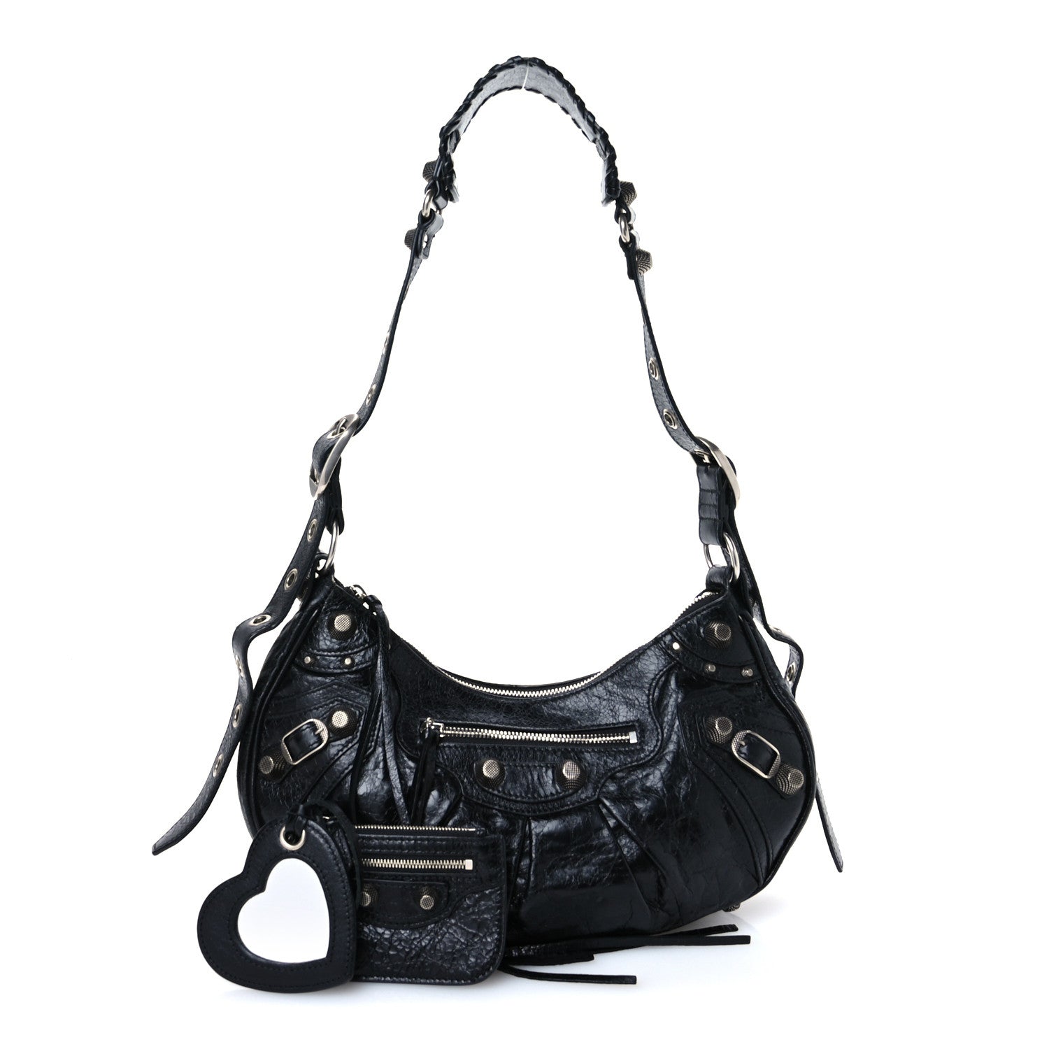 Balenciaga Agneau Arena Small Le Cagole Shoulder Bag Black 3 of 11