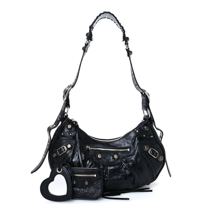 Balenciaga Agneau Arena Small Le Cagole Shoulder Bag Black 3 of 11